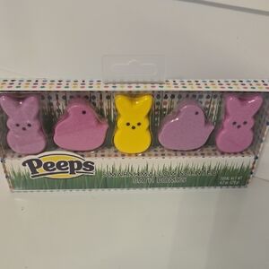 Peeps Marshmallow-Scented Bath Bombs - Pink & Yellow Set of 5 New